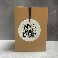 Mr & Mrs Cardiff | Cheeky Charm Wedding Card