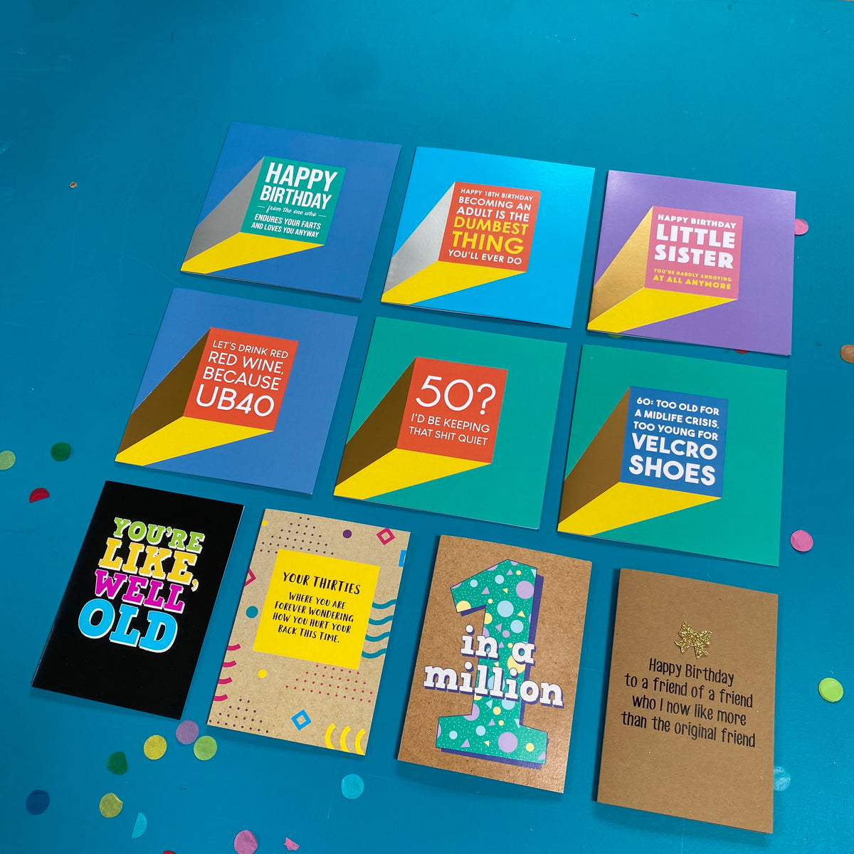 Pack of 10 Birthday Cards